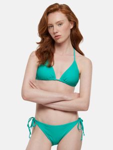 Vestido ligero de mujer Urban Classics con cordón elástico, 190 g/m², verde.