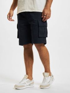Short homme Casual Urban Classics en coton extensible, bleu marine, avec cordon de serrage et poches.