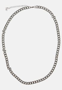 Versatile Urban Classics unisex necklace, chain detail, silver