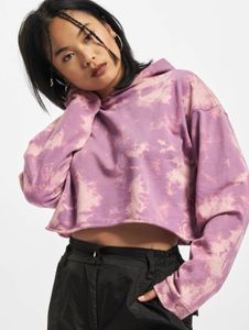 Casual Urban Classics women's hoodie with ribbed cuffs and hood, 300 g/m² cotton, purple