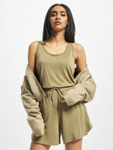 feminine Urban Classics women's dress with pockets, 200 g/m², beige