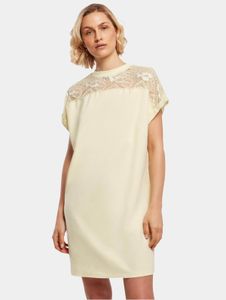 T-shirt stretch femme Casual Urban Classics, 180 g/m², coton, jaune pastel