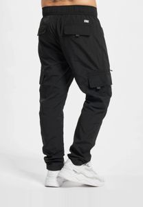 Modern Urban Classics Men's Jeans with Velcro Pockets, 97 g/m², Black