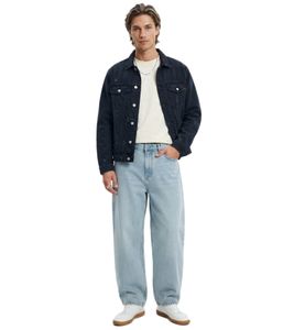 Moderne URBAN CLASSICS Herren Baggy Jeans aus Baumwolle – Weit geschnittene Denim Hose in Hellblau