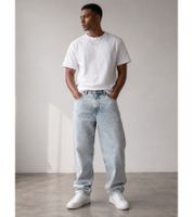 Modern URBAN CLASSICS men's jeans 150 g/m² with cotton, blue