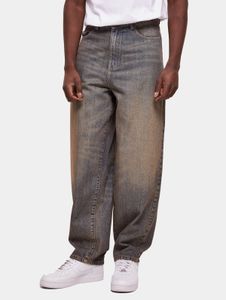 Jean homme URBAN CLASSICS décontracté avec poches zippées, coton 150 g/m², bleu/beige
