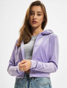 Soft Urban Classics Women's Hoodie, Stretch, Zip-Up Hood, Purple