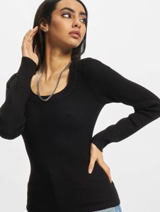 Sweat-shirt femme URBAN CLASSICS confortable, coupe oversize, 245 g/m², noir