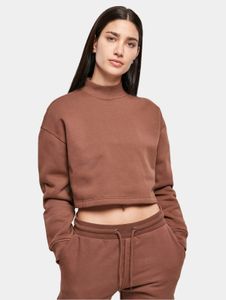 Soft Urban Classics women's sweatshirt with drawstring and pockets, 300 g/m² cotton, brown