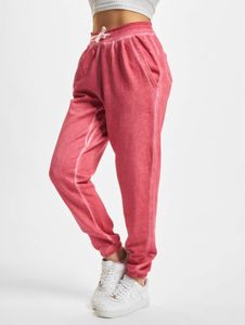 Pantaloni da donna Urban Classics versatili con coulisse e tasche, cotone 280 g/m², rosa