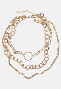 Casual Urban Classics unisex necklace, chain detail, gold