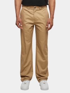 Jeans casual da uomo URBAN CLASSICS con tasche con zip, cotone 240 g/m², beige