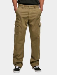 Comodi jeans da uomo Urban Classics, vestibilità dritta, con tasche, 320 g/m², in cotone, verde oliva.