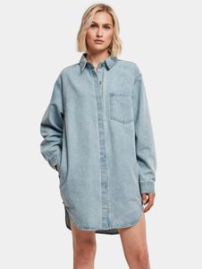 Jean femme URBAN CLASSICS élégant, coupe oversize, denim 370 g/m² avec coton, bleu