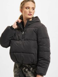 Casual Urban Classics women's jacket with drawstring and zipper, 96 g/m², black