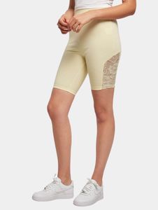 Casual Urban Classics women's shorts, stretch, 225 g/m², cotton, pastel yellow