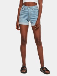 Jeans da donna Urban Classics eleganti, elasticizzati, con tasche con zip, blu