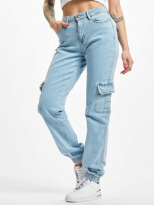 Jean femme Casual Urban Classics avec poches stretch, 410 g/m², bleu