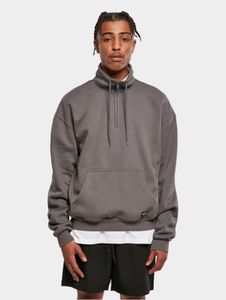 Soft Urban Classics men's sweatshirt with drawstring and zipper, 305 g/m², grey