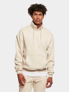 Felpa da uomo casual Urban Classics con coulisse e cerniera, 305 g/m², beige