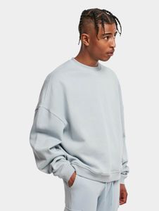 Modern Urban Classics men's sweatshirt with ribbed cuffs, 300 g/m² cotton, pastel blue