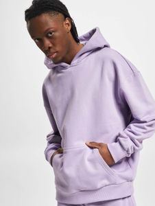Felpa con cappuccio da uomo Urban Classics, morbida, con coulisse, 460 g/m² di cotone, viola.