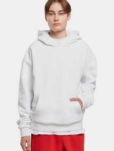 Sweat à capuche confortable Urban Classics pour homme, avec cordon de serrage, 460 g/m² coton, blanc