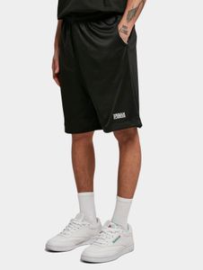 Short homme Urban Classics léger, avec cordon de serrage et fermeture éclair, 130 g/m², noir