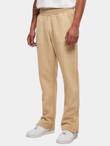 Comodi pantaloni da uomo URBAN CLASSICS con coulisse e tasche, 470 g/m² di cotone, beige