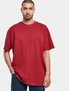 Camiseta deportiva Urban Classics para hombre, corte oversize, 240 g/m², algodón, color rojo.