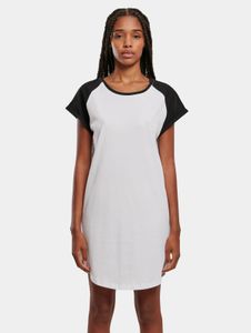 T-shirt femme Urban Classics, style sportif, 180 g/m², 100 % coton, blanc/noir