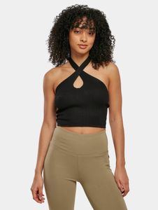 sporty Urban Classics women's T-shirt, slim fit, 12 g/m², black