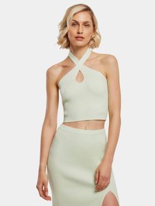 sporty Urban Classics women's T-shirt, slim fit, 12 g/m², pastel green