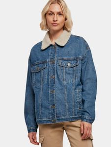 Casual Urban Classics women's jeans with pockets, lined with cotton, 375 g/m², blue