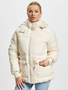Simple Urban Classics women's jacket, large hood, drawstring, 68 g/m², ecru-white