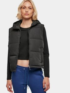 Functional Urban Classics women's jacket with drawstring and zipper, 210 g/m², black