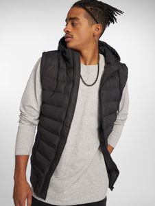 Veste homme Modern Urban Classics avec cordon de serrage et fermeture éclair, 58 g/m², noire