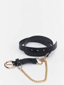 bequemes Urban Classics Unisex Gürtel Ketten-Detail Schwarz