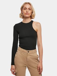Fashionable URBAN CLASSICS women's dress, stretch slim fit, 180 g/m², cotton, black