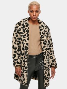 Stylish Urban Classics women's jacket with pockets, oversize, 300 g/m², beige/black