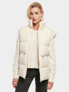 Stylish Urban Classics women's jacket with zippers, pockets, 78 g/m², ecru-white