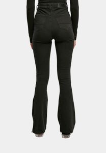 Jean femme Stylish Urban Classics avec poches stretch, 375 g/m², coton, noir