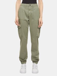 Jean femme Urban Classics confortable avec poches extensibles, 320 g/m², coton, vert