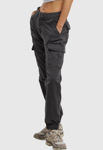 Jean femme URBAN CLASSICS élégant, poches stretch, 320 g/m², coton, gris