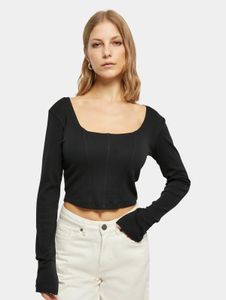 Modern Urban Classics women's stretch T-shirt, 180 g/m², cotton, black