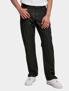 Comodi jeans da uomo Urban Classics, vestibilità dritta, con tasche, in denim con cotone, neri