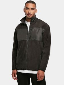 Chaqueta Modern Urban Classics para hombre con bolsillos con cremallera, 230 g/m², negra.