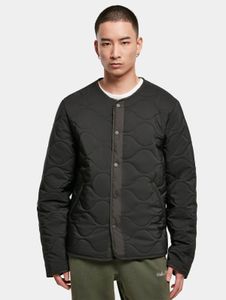 Chaqueta de hombre Simple Urban Classics, forrada con bolsillos, 97 g/m², negra.