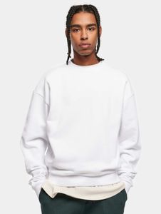 Felpa da uomo Urban Classics morbida, 460 g/m², cotone, bianca