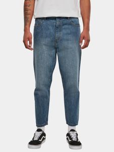 Comodi jeans da uomo Urban Classics con tasche con zip, 370 g/m² di cotone, blu